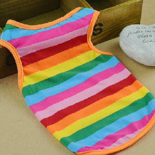 Rainbow Stripe Pet shirt